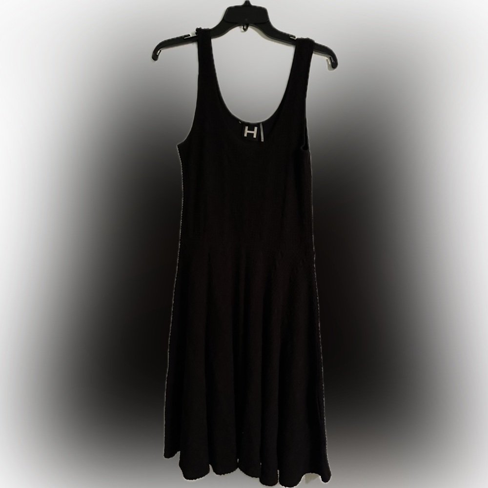 H By Bordeaux- Black Dress- Lace Print- Size Medium